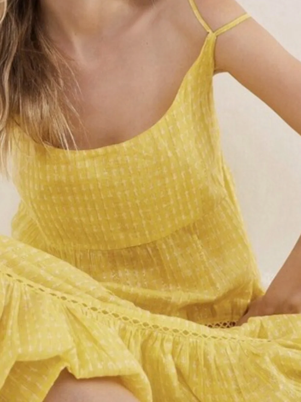 Free People Intimately  Yellow Maxi Dress